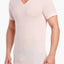 2(X)IST Washed-Rose Mesh V-Neck Tee