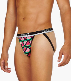 2(X)IST Watermelon Cotton Stretch Jock Strap 3+1 Bonus Pack thumbnail 3