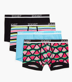 2(X)IST Watermelon Cotton Stretch No Show Trunk 3+1 Bonus Pack thumbnail 1