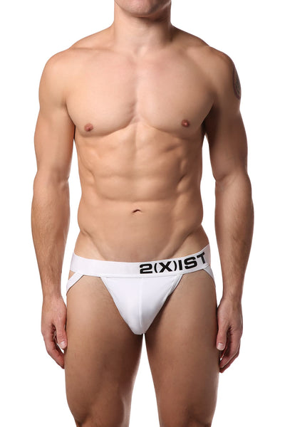 2(X)IST White Electric Micro Jockstrap