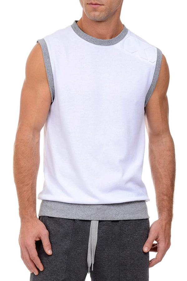 2(X)IST White Embossed Muscle Sweatshirt