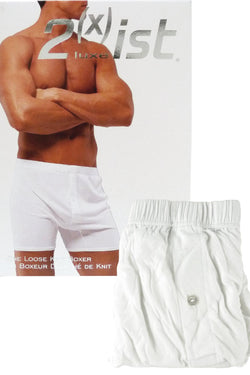 2(X)IST White Luxe Loose Knit Boxer Short thumbnail 1