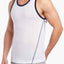 2(X)IST White/Navy Breathable Mesh Tank Top