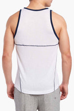 2(X)IST White/Navy Breathable Mesh Tank Top