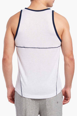 2(X)IST White/Navy Breathable Mesh Tank Top thumbnail 3