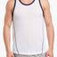 2(X)IST White/Navy Breathable Mesh Tank Top