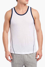 2(X)IST White/Navy Breathable Mesh Tank Top