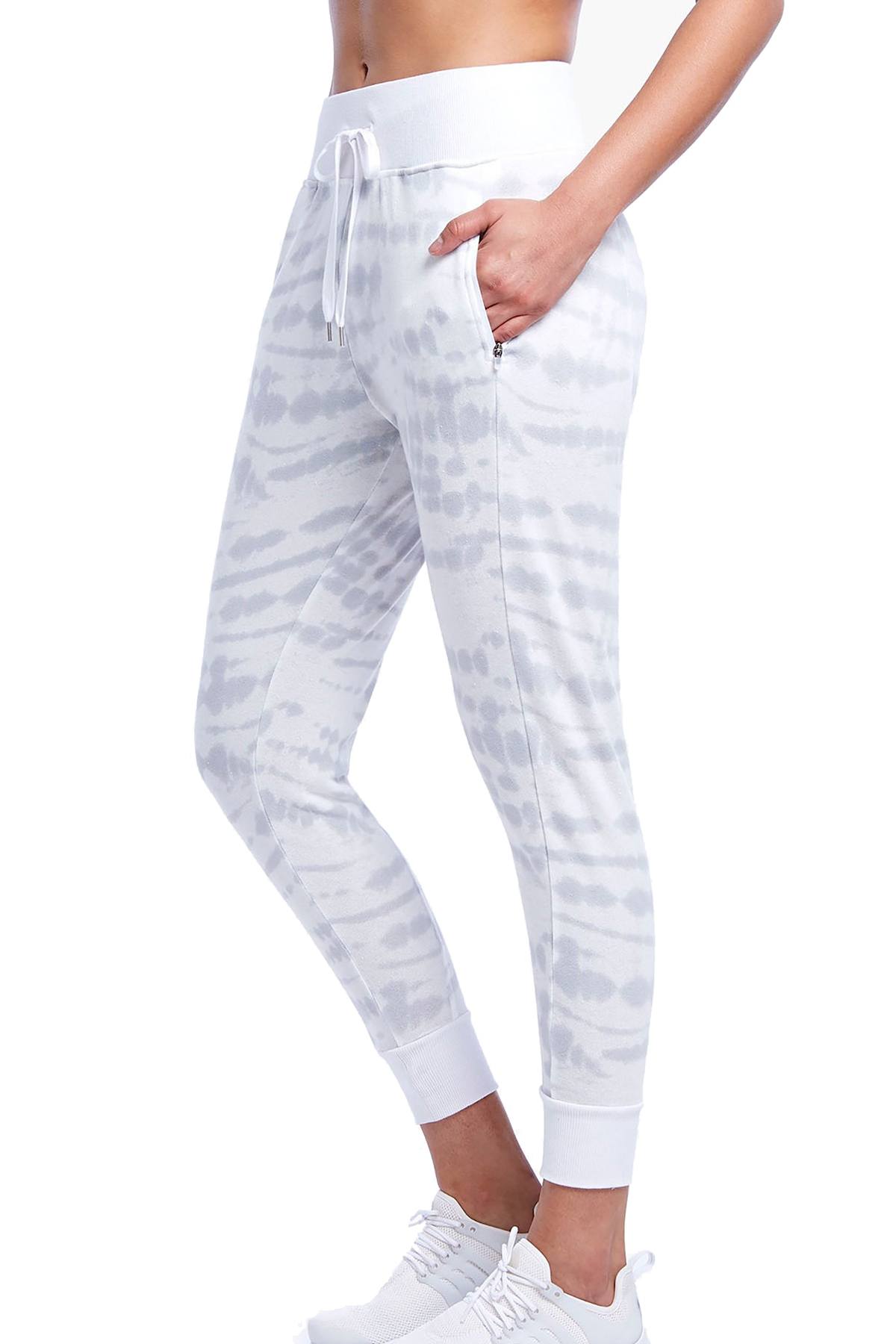 2(X)IST White Tie-Dye French-Terry Jogger Pant