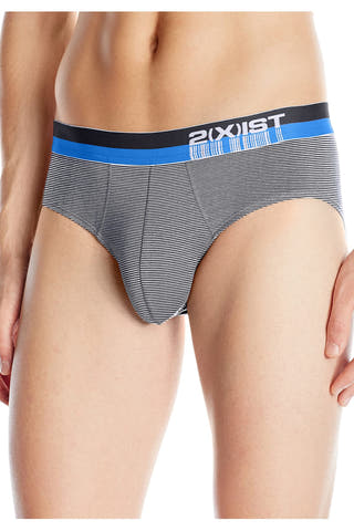 2(X)IST White & Black Barcode Modal No-Show Brief