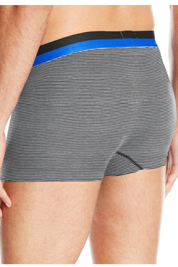 2(X)IST White & Black Stripe Barcode Modal No-Show Trunk thumbnail 2