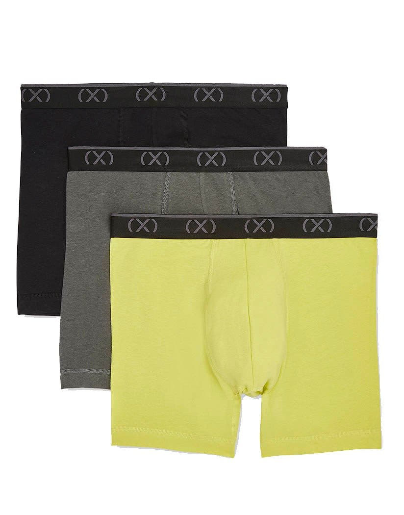 2(X)IST Yellow 6" Cotton Boxer Brief 3-pack
