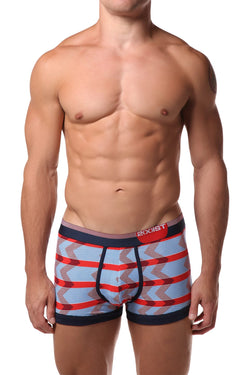 2(X)IST Zig Zag Stripe-Red Graphic Cotton Trunk thumbnail 1