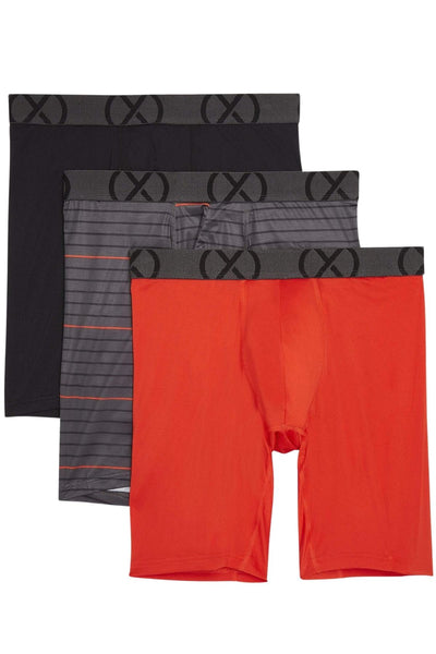 2(x)ist Orange Sport 9" Boxer Brief 3-pack