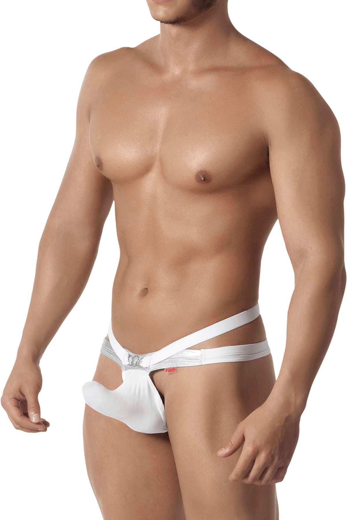 Pikante White Greek Attraction Thong