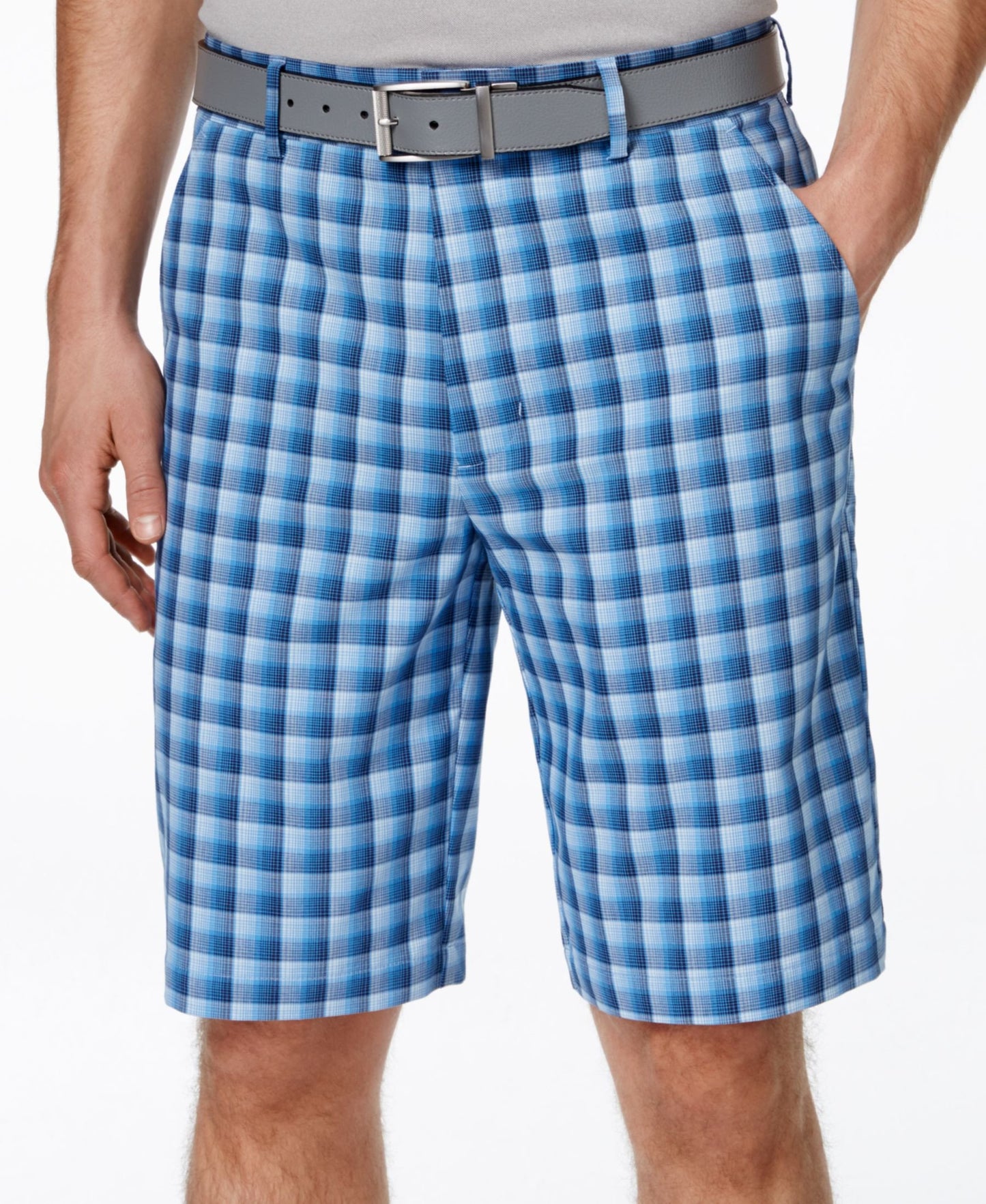 Greg Norman for Tasso Elba Men's Windowpane Golf Short