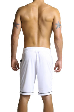 Whittall & Shon White Long Gym Short thumbnail 3