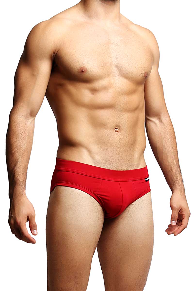 Discover Solid Red Slip Brief