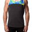 Freedom Reigns Charcoal/Floral Retro Tank Top