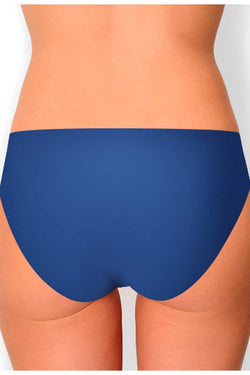 AQS 3Pk Blue Flowers Laser Cut Bikini Brief thumbnail 4