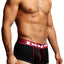 Papi Black/Red Contrast Microfusion Performance Brazilian Trunk 2-Pack