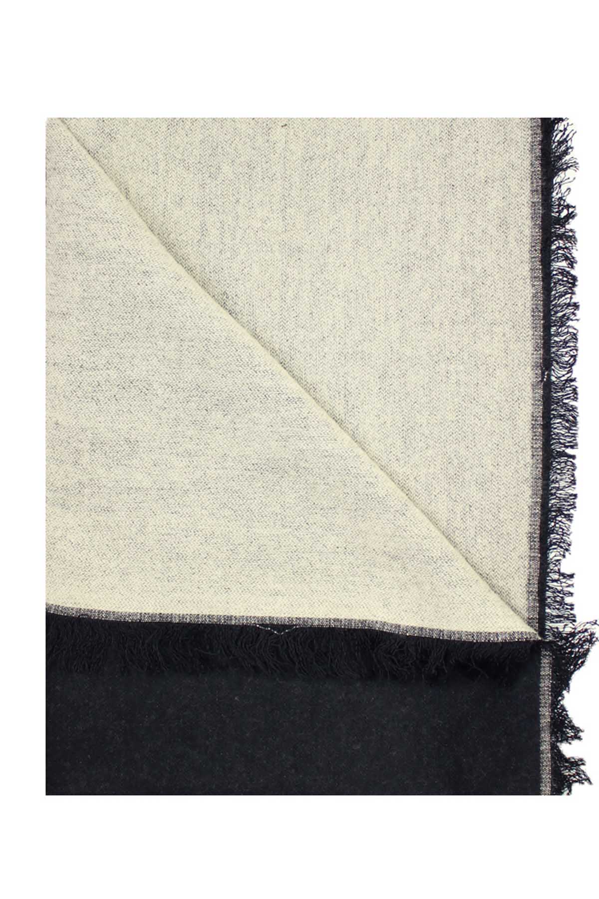 DIBI Solid Black & Ivory Scarf