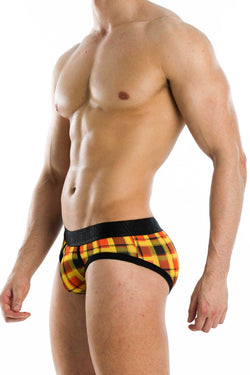 Modus Vivendi Yellow Tartan Brief thumbnail 2