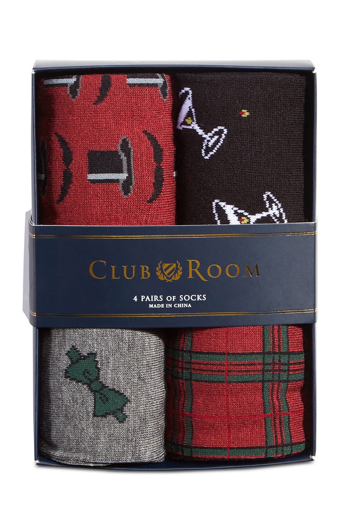 Club Room 4-Pk. Gentleman Pattern Assorted Socks