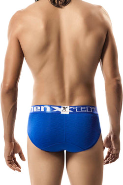 Xtremen Blue Microfiber Jacquard Brief thumbnail 3