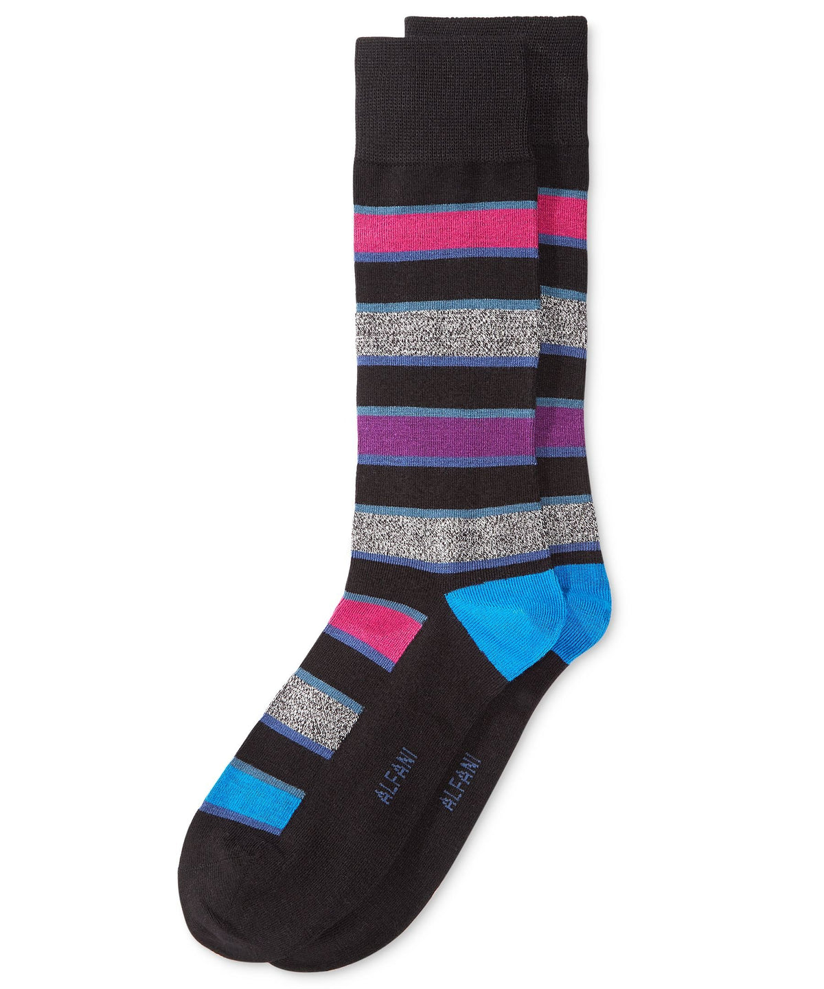 Alfani Pop Stripe Socks One Size - Boldberry