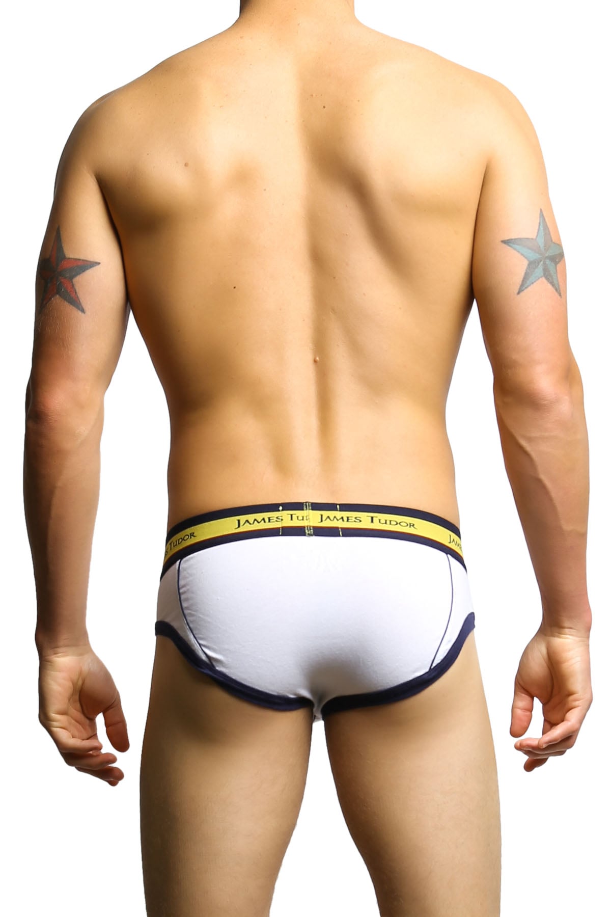 James Tudor Navy & White Regal Brief