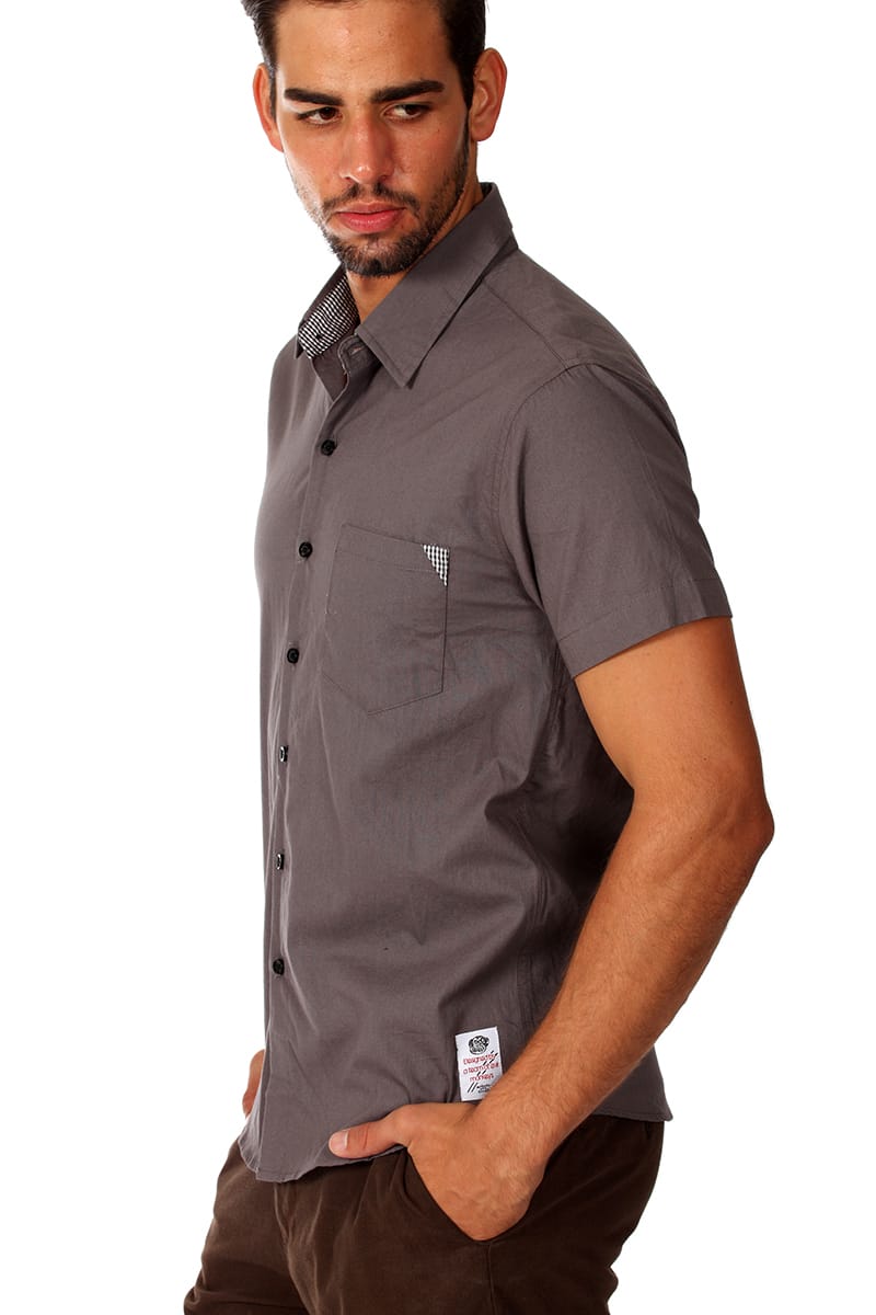 Something Strong Dark Grey Something Toxic Button-Up