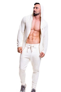 Jor Beige Monaco Hooded Zip-Jacket thumbnail 3