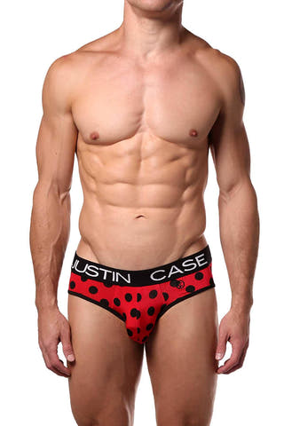 JustinCase Red Polka Brief