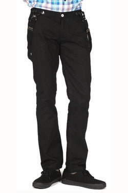 Something Strong Black Suspender Skinny Pant thumbnail 2
