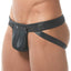 Gregg Homme Black Reveal Italian Jacquard Snap Pouch Jock