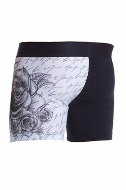 Sly Black & White Rose Boxer Brief thumbnail 3