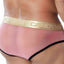 Candyman Pink/Navy Sheer Mesh Brief