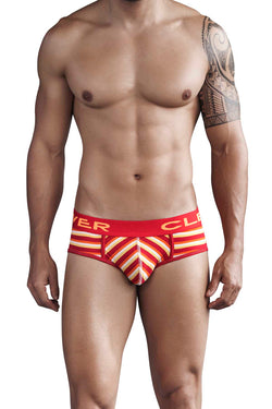 Clever Red Navajo Code Piping Brief thumbnail 1