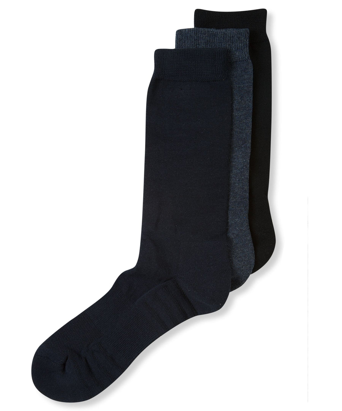Perry Ellis C-Fit Comfort-Massage Dress Crew Socks 3-Pack