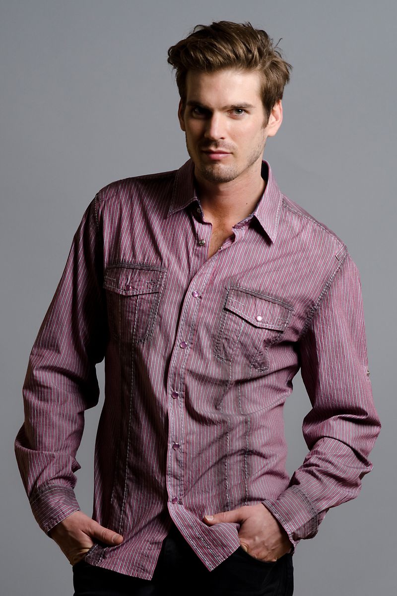 Smash Red Wyatt Pearl-Snap Shirt