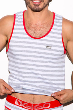 Gigo Grey Sailor Tank Top thumbnail 2