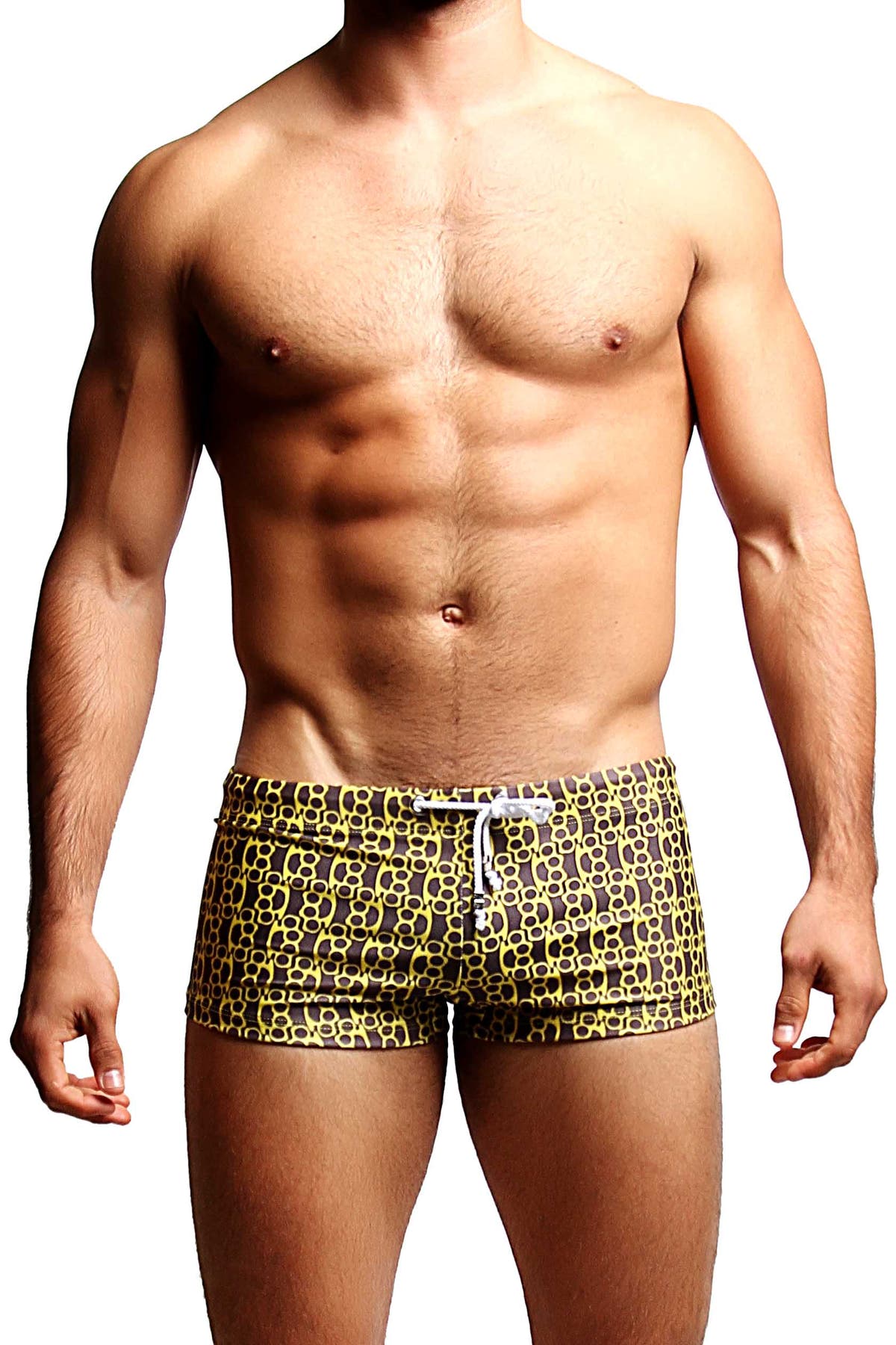 Radical Element Yellow Brass Knuckles Brian Swim Trunk