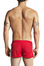 CheapUndies Red Striped Runner Short