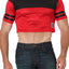 Timoteo Red Tight End Crop Tank Top