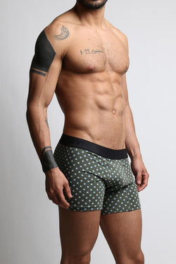 Mosmann Green & Blue Polka Dots Long Boxer thumbnail 2
