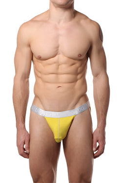 Undergear Yellow Silver-Band Jockstrap thumbnail 1