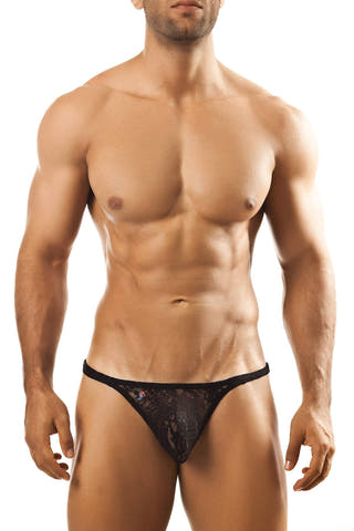 Joe Snyder Black Lace Tanga Thong