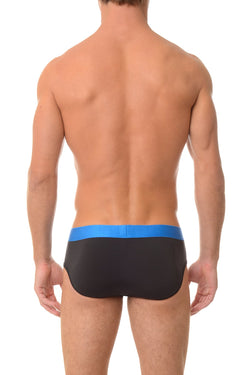 2(X)IST Black & Blue Electric Cotton Stretch Brief thumbnail 2