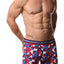 Umbro Red/White/Blue Geometric Shapes Performance Boxer Brief