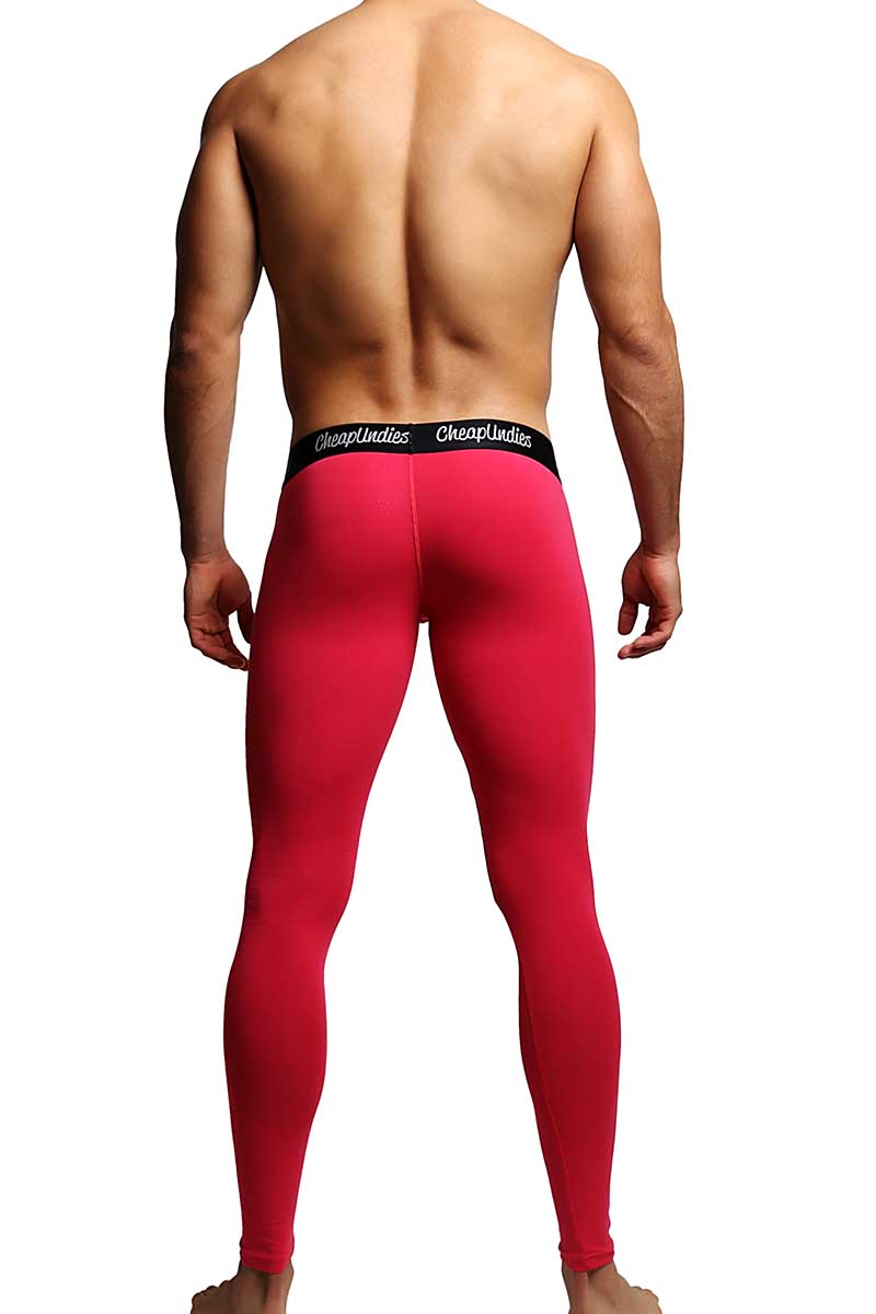 CheapUndies Red Contour Pouch Long Underwear